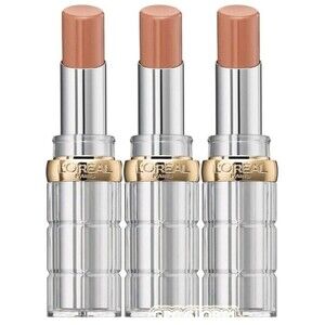 LOT OF 3 - L'Oreal Color Riche Shine Lipstick - 656 Beige in the City 3X New
